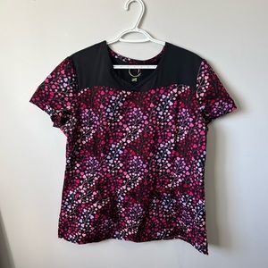 Health Pro Scrub Top Cheery Blossoms L